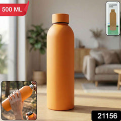 Insulated Stainless Steel Water Bottle – 500ml Orange