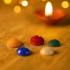 Panch Ratna Stone Set – Auspicious 5 Gemstones for Pooja