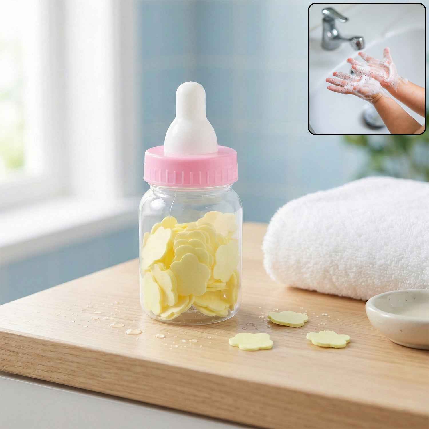 Baby Bottle Soap Paper Sheets – Portable Hand Hygiene Set
