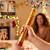 Golden Party Popper Confetti Cannon Shooter for Birthday and Celebr...