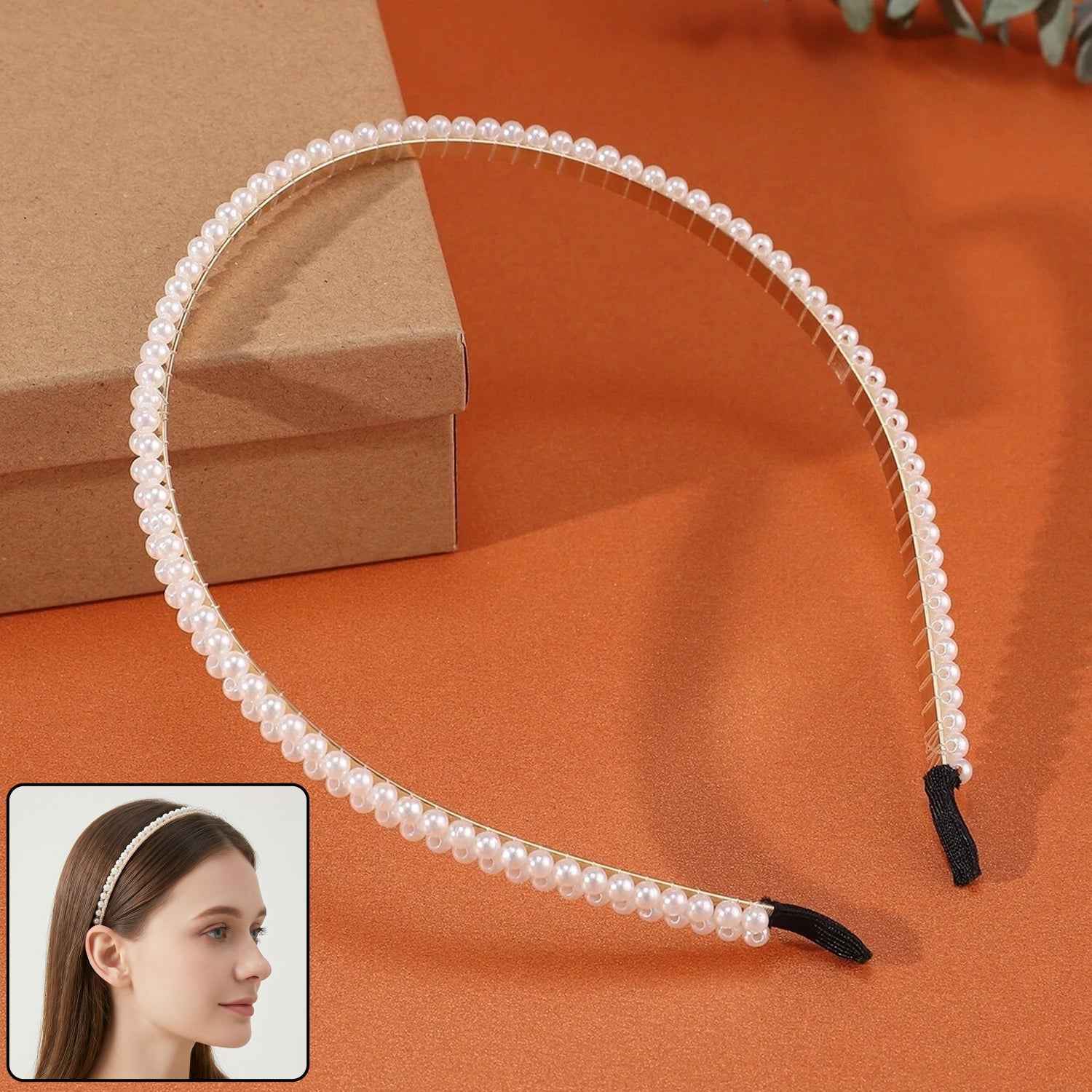 Premium Pearl Embellished Hairband Ð Elegant & Comfortable Fit
