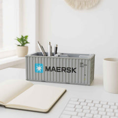 Container-Style Desk Organizer – Durable Multi-Compartment Storage Box