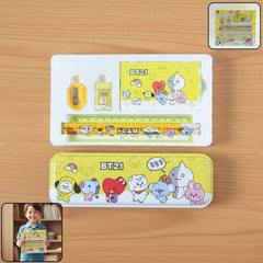 Cartoon Printed Pencil Box – Complete Kids Stationery Set