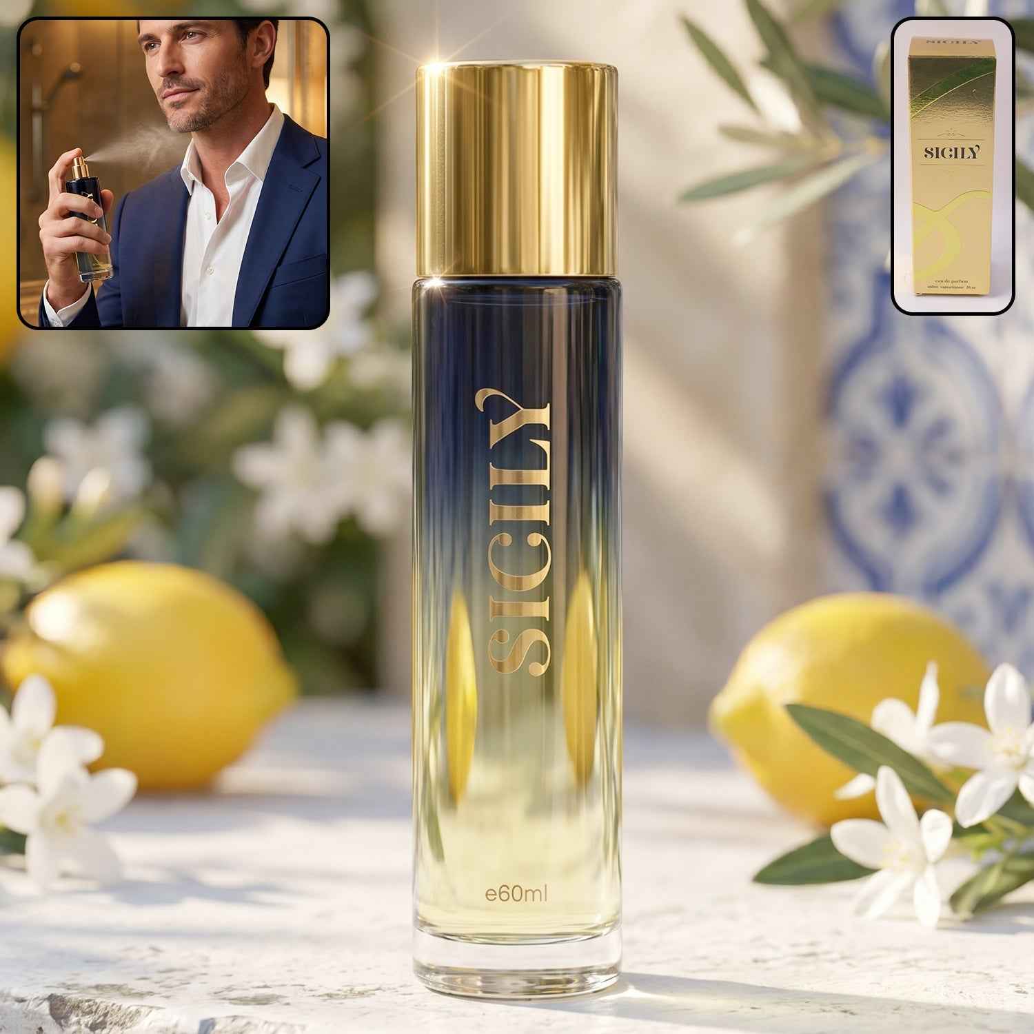 Men's Eau De Parfum Ð Long-Lasting Citrus Floral Scent