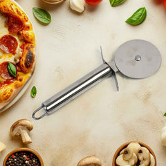 Stainless Steel Pizza Cutter – Sharp Rotary Blade & Ergonomic Handle