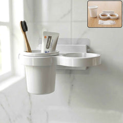 Wall Mounted Toothbrush Holder Set Ð Space-Saving Bathroom Organizer