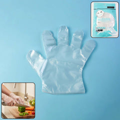 Disposable clear gloves for food handling and hygiene protection