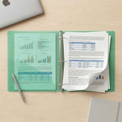 A4 Size Transparent Ring Binder Folder Ð Durable for Document Organization