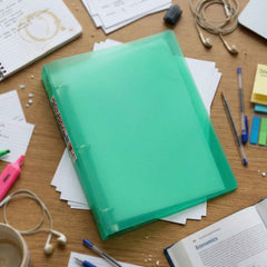 A4 Size Transparent Ring Binder Folder Ð Durable for Document Organization