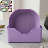 Plastic Snack Serving Tray Plates Set Ð Space-saving & Durable