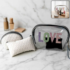 3-in-1 Makeup Bag Set – Compact & Stylish Travel Organizer