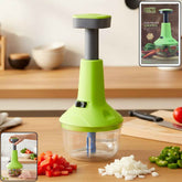 Push-Down Vegetable Chopper – 750 ml High Capacity Manual Cutter