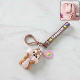 Cartoon Animal Silicone Keychain – Cute Rainbow Strap Accessory