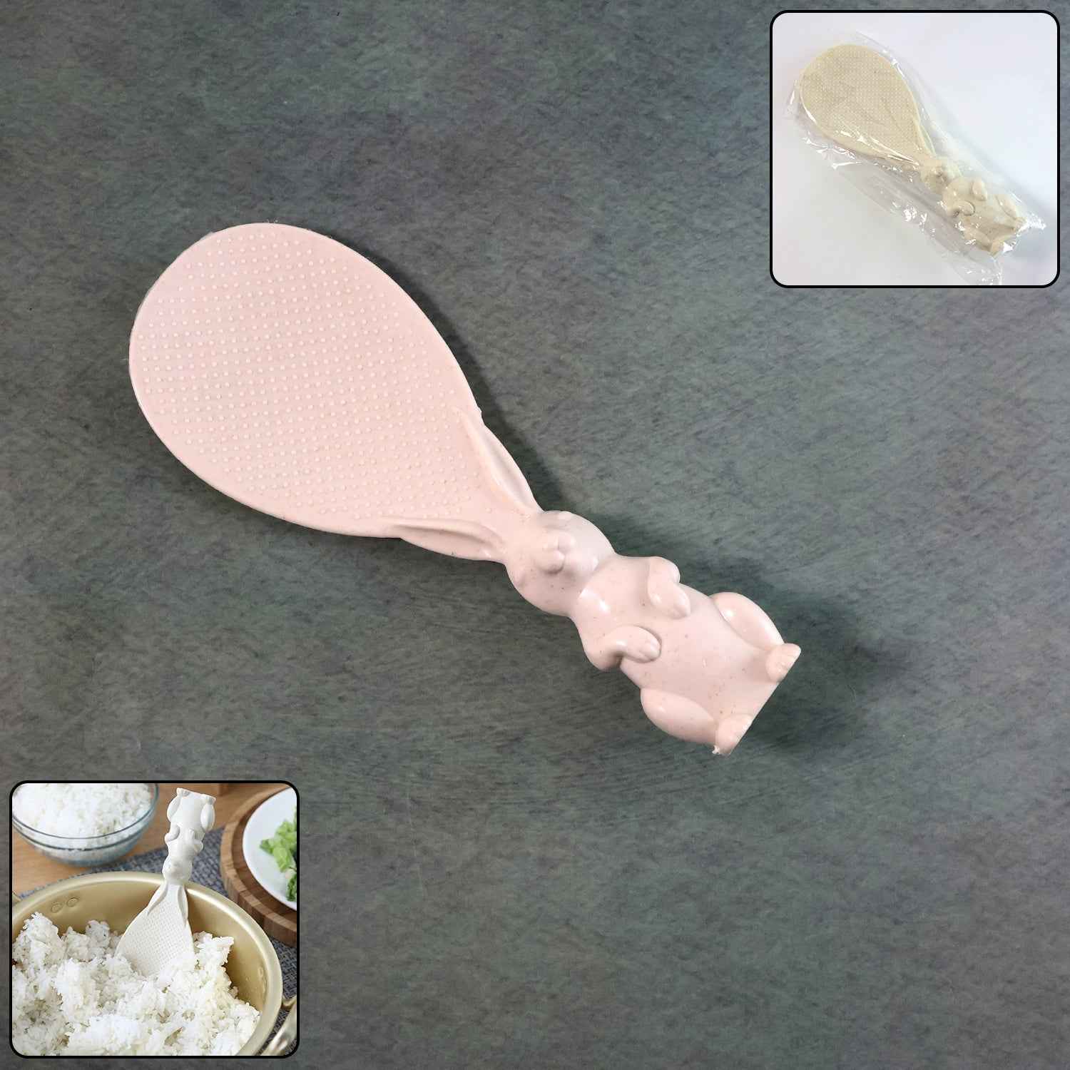 Bunny Handle Rice Serving Spoon – Non-Stick & Ergonomic Grip