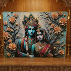 Radha Krishna Wall Frame – Divine Spiritual Decor for Home