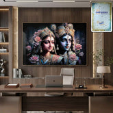 Radha Krishna Wall Frame – Elegant Spiritual Home Decor