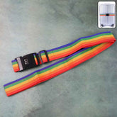 Rainbow Luggage Strap – Secure & Identify Your Bags with Lock