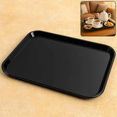 Plastic Serving Tray – 40x30 cm Durable & Break-Resistant Black