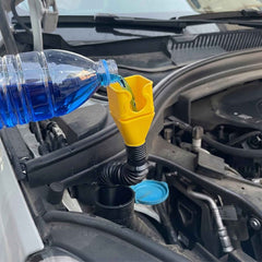 Flexible Plastic Funnel – Spill-Free Car Oil Fuel Filling