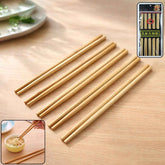 Bamboo Chopsticks Set – Premium Reusable 5 Pairs for Dining