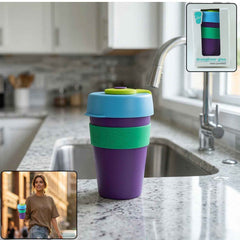 Reusable Colorful Travel Mug Ð Spill-resistant & Stylish 400 ML