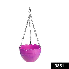 Hanging Flower Pot – Plastic with Chain for Balcony & Garden | Gambit