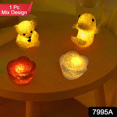 LED Crystal Night Light – Multi-Shape Mood Lamp | Styleva