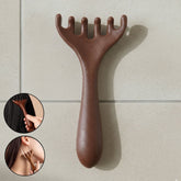 Wooden scalp massager designed for relaxing head and neck massage