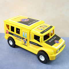 Friction-Powered School Bus Toy – Durable Push-and-Go Vehicle for Kids