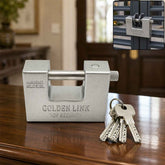 Stainless Steel Padlock 94mm – Hardened Security Lock | TitanVault