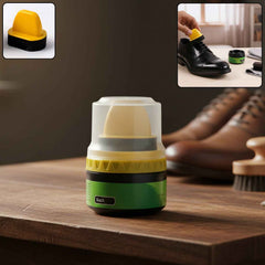 Black Shoe Polish Cream – Built-in Sponge for Easy Application