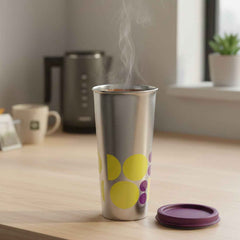 Stainless Steel Travel Tumbler 600 ML – Spill-Proof & Ergonomic