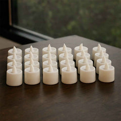 Blue LED Tea Light Candles – 24 Pc Flameless Decorative Lights