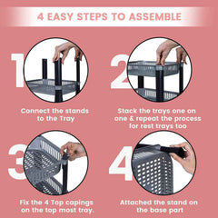 Plastic Storage Rack – 4-Layer Multi-Purpose Organizer