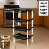 Plastic Storage Rack – 4-Layer Multi-Purpose Organizer