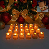 LED Tealight Candles – Safe Flameless Decorative Set of 24