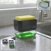 Soap Dispenser with Sponge Holder Ð Space-saving Kitchen Organizer
