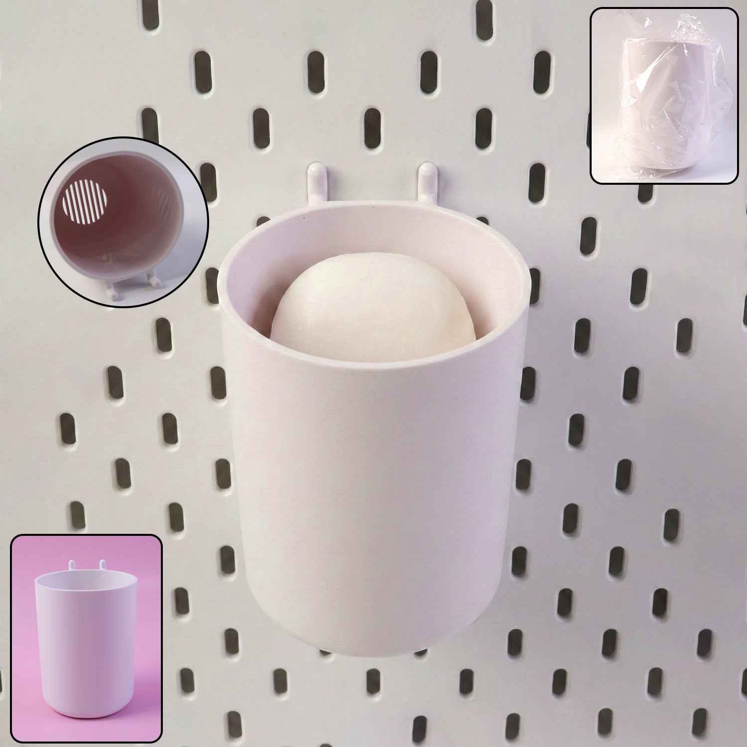 Soap Box with Drainage – Plastic Glass Shape Soap Holder