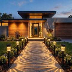 Solar Powered Lawn Pathway Lights – Energy Efficient Garden Set