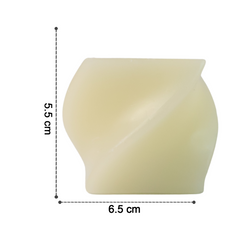 Square LED Flameless Candle with dimensions for size reference