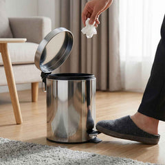 Stainless Steel Pedal Dustbin Ð Compact & Hygienic Waste Disposal