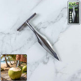 Coconut Breaker – Stainless Steel with Comfortable T-Handle Grip