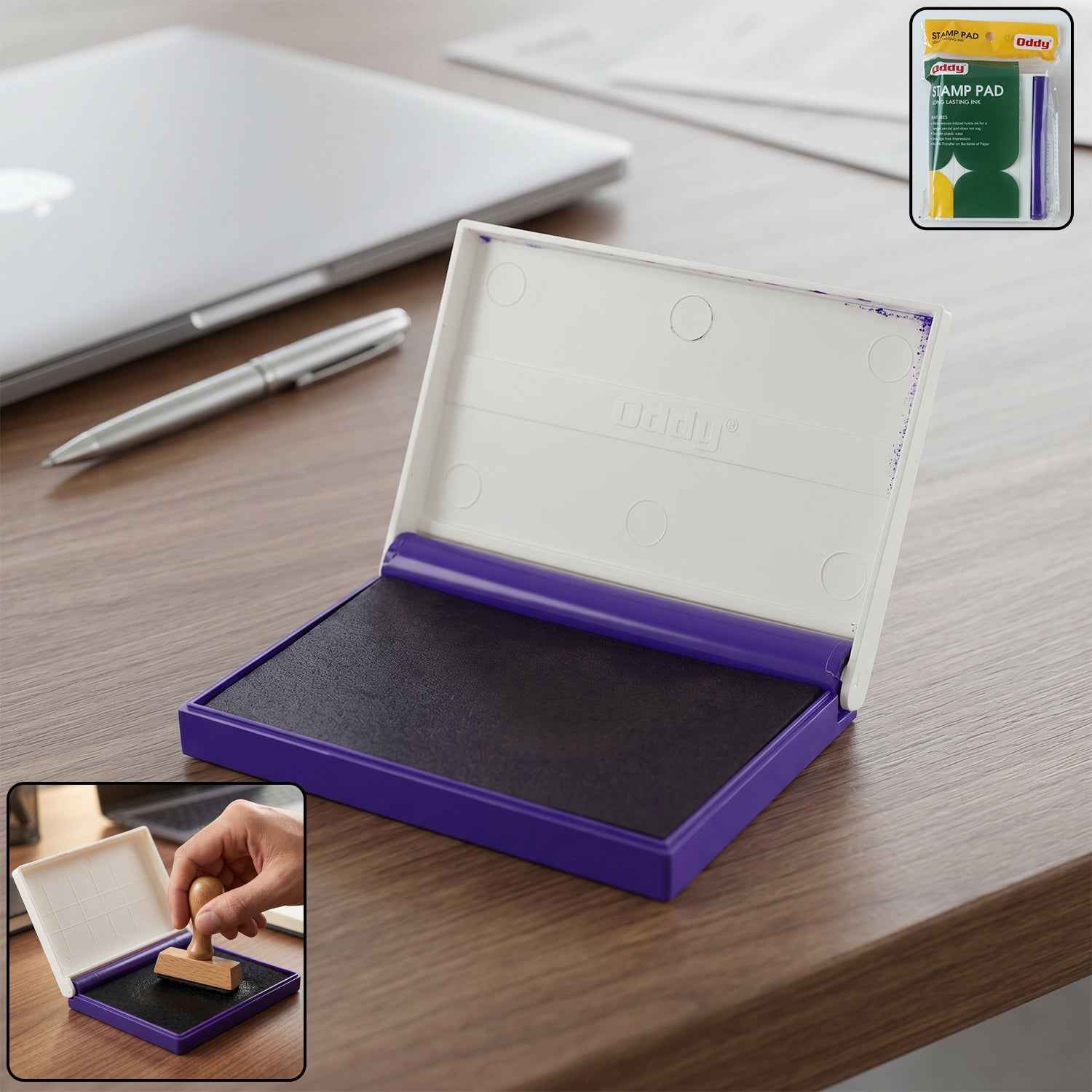 Ink Stamp Pad Ð Quick-Drying for Clear Office Impressions