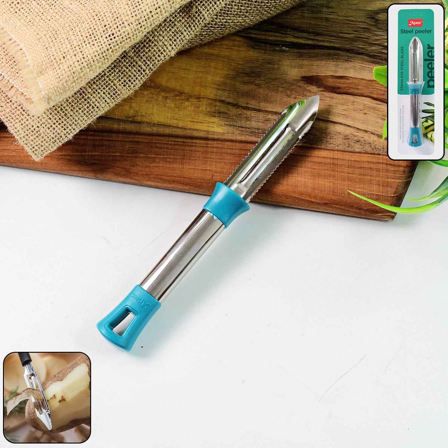Stainless Steel Vegetable Peeler – Sharp, Ergonomic Design