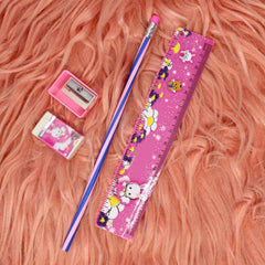 Kids Stationery Set Ð Fun Pink Design for School & Gifting