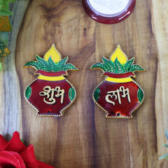 Shubh Labh Kalash Wall Hangings – Traditional Prosperity Decor Set