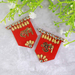 Shubh Labh Wall Hangings – Traditional Decorative Set of 2 for Prosperity