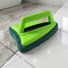 Bathroom Tile Scrubber – Abrasive Head & Handle | Pro Clean