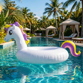 Kids Inflatable Unicorn Swim Ring Ð Durable Pool Float with Handles