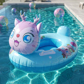 Kids Inflatable Cartoon Animal Swim Ring Ð Safe Water Support